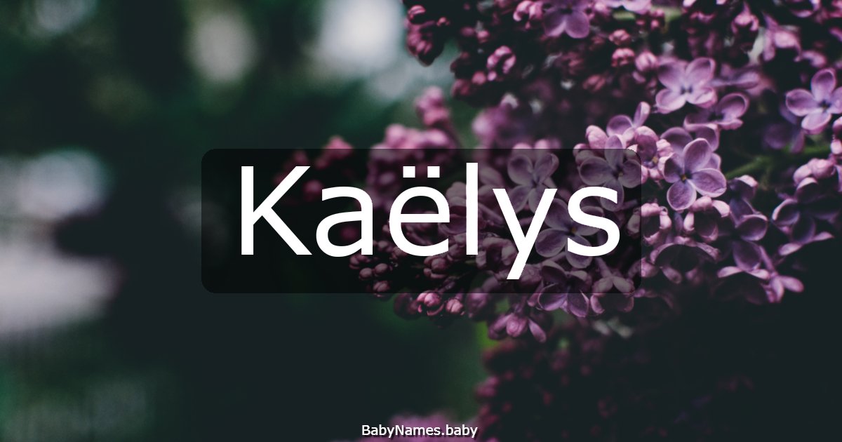 Kaëlys