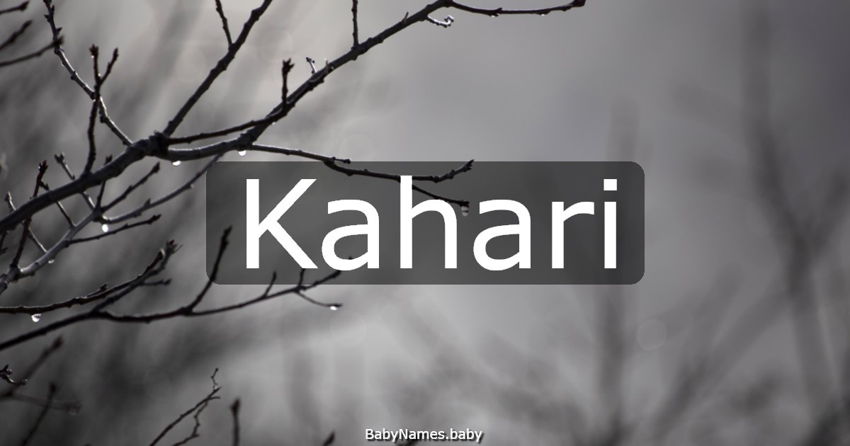 Kahari