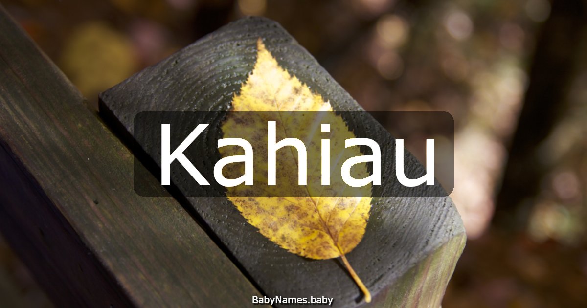 Kahiau