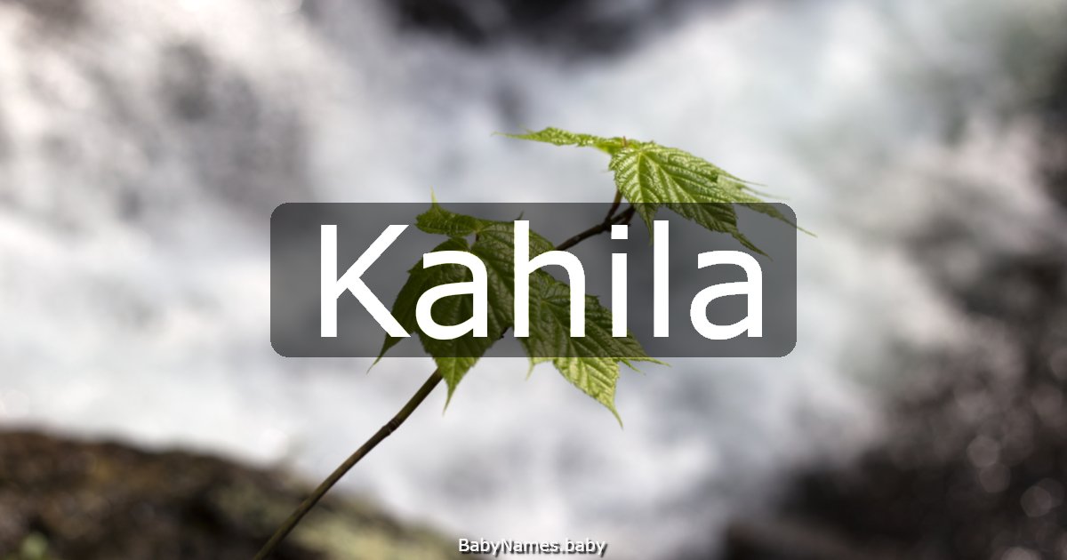 Kahila