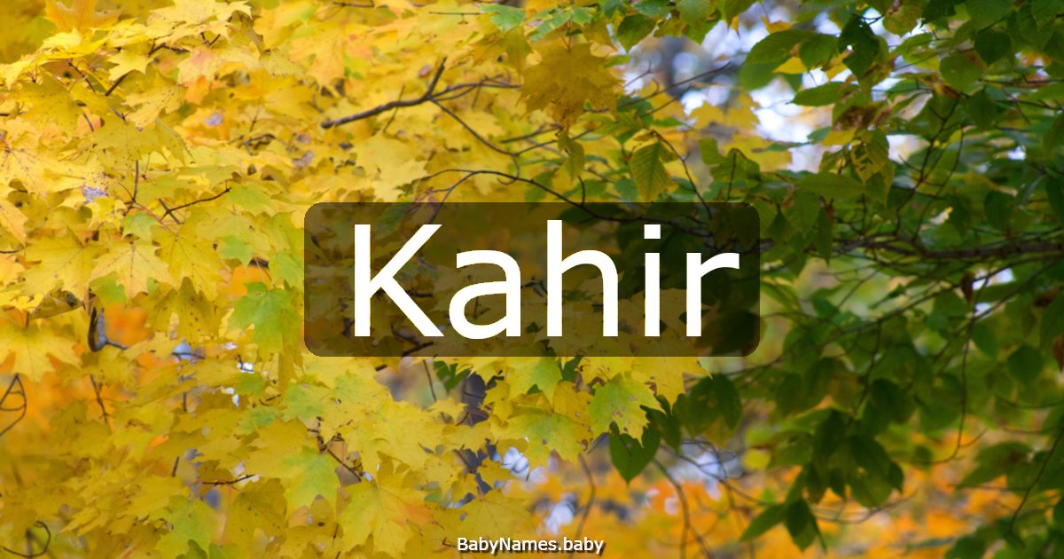 Kahir