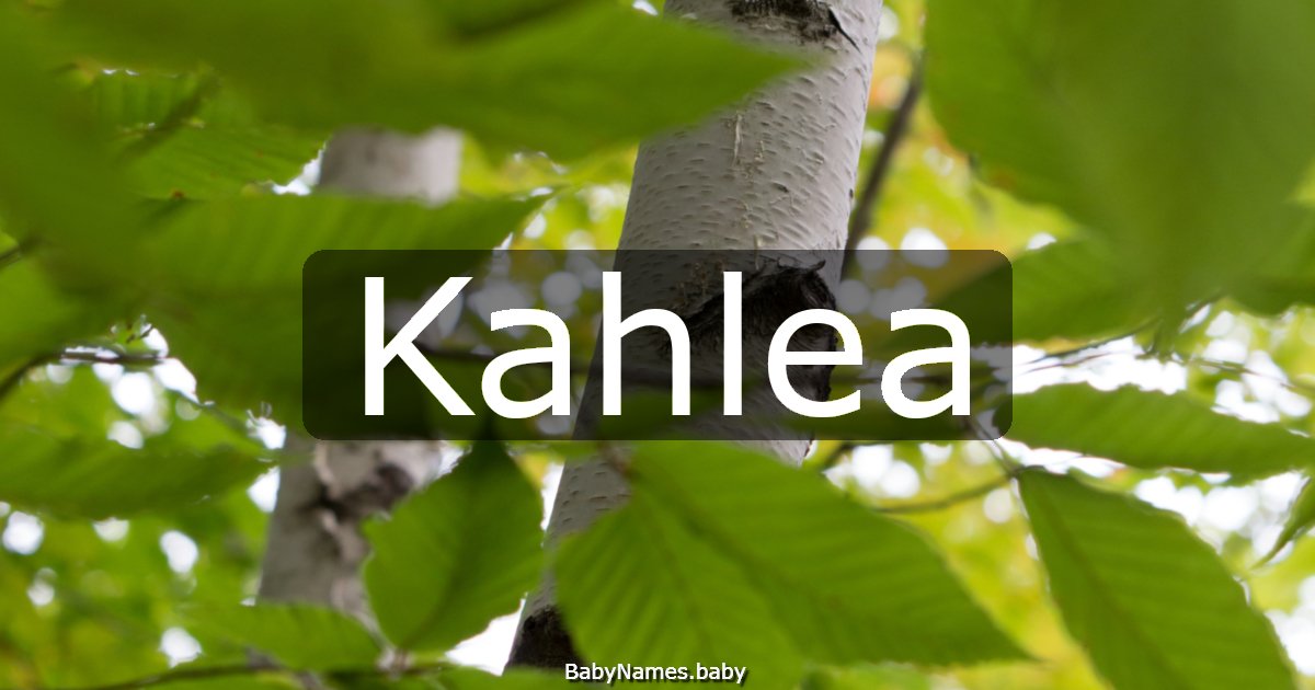 Kahlea