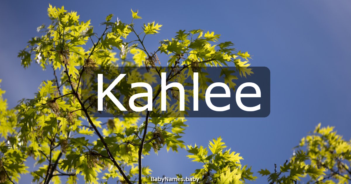 Kahlee