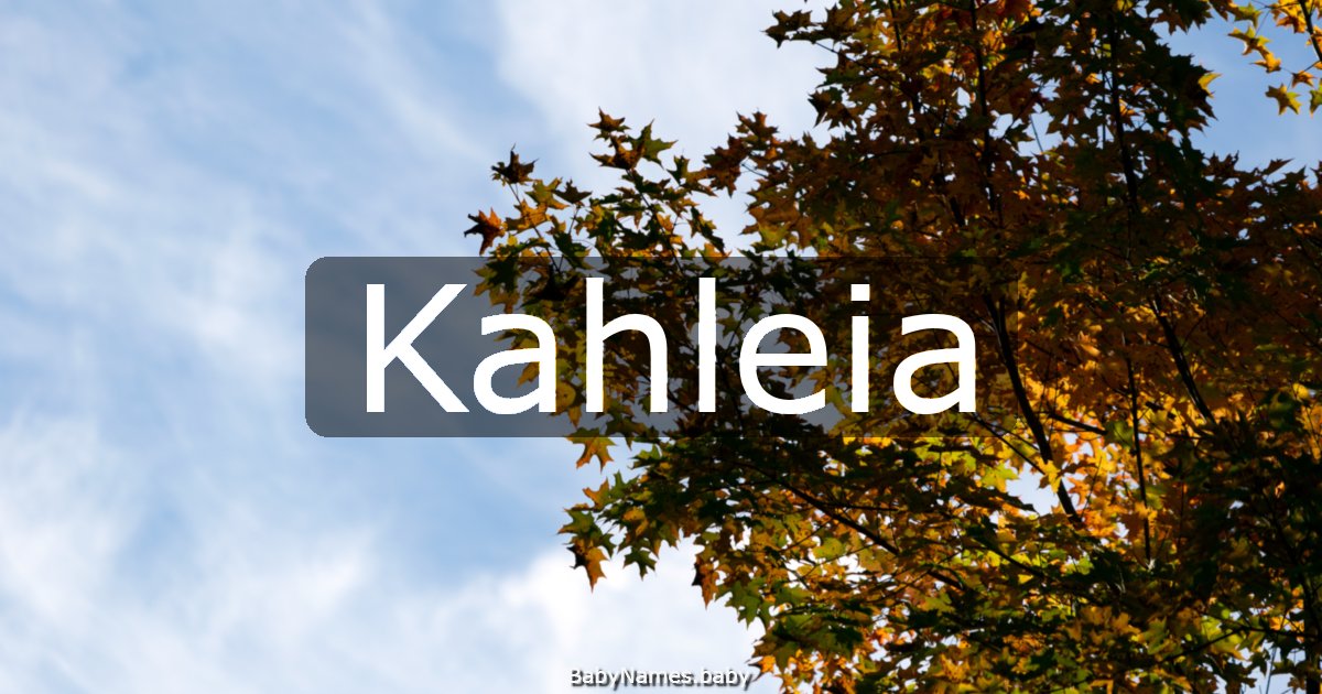 Kahleia