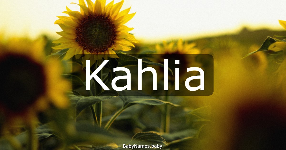 Kahlia