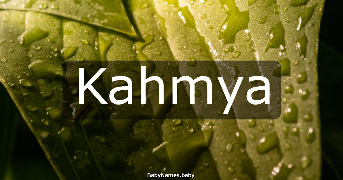 Kahmya