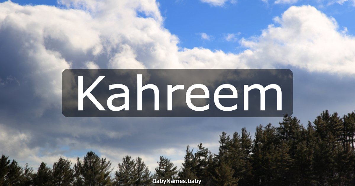 Kahreem