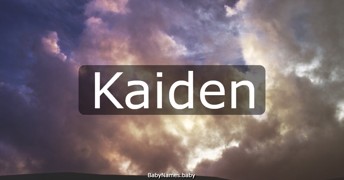 Kaiden