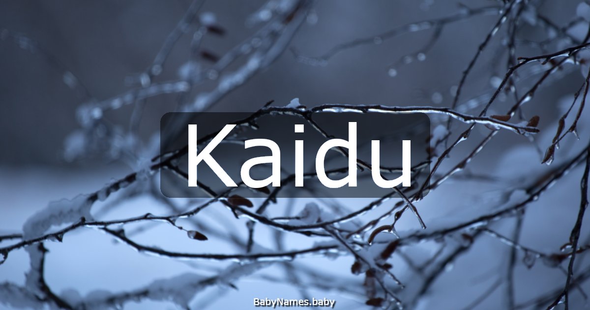 Kaidu
