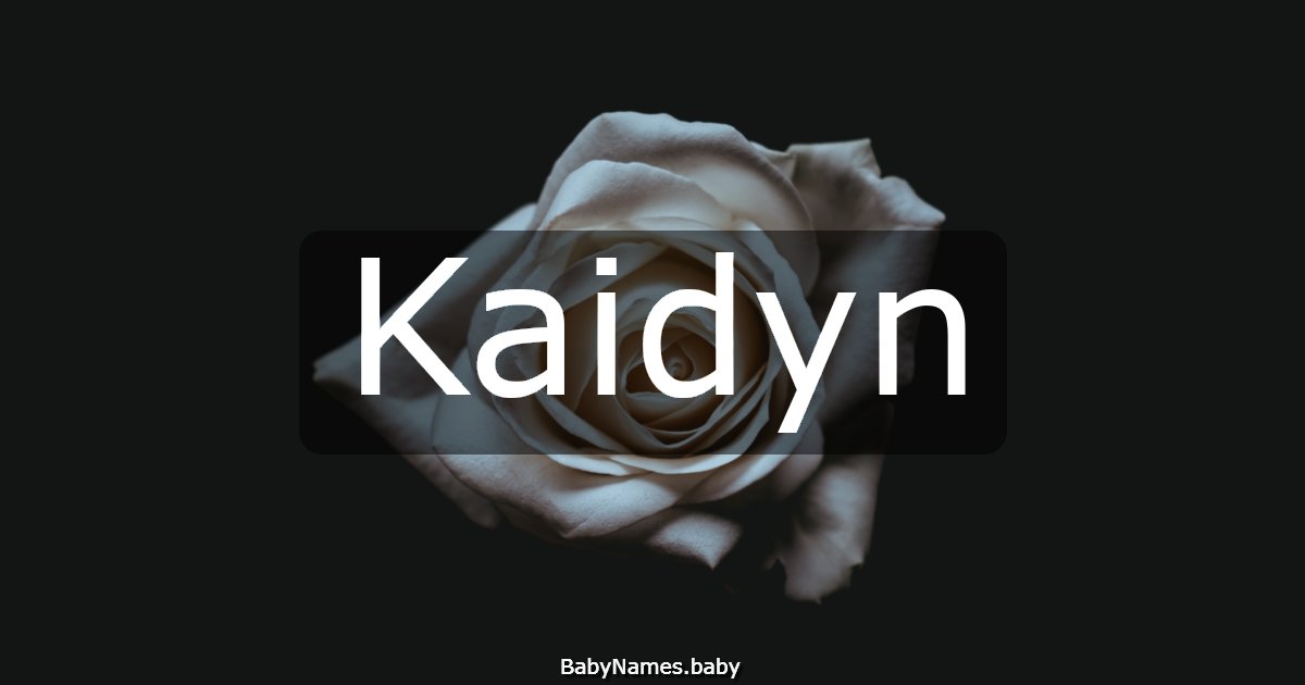 Kaidyn