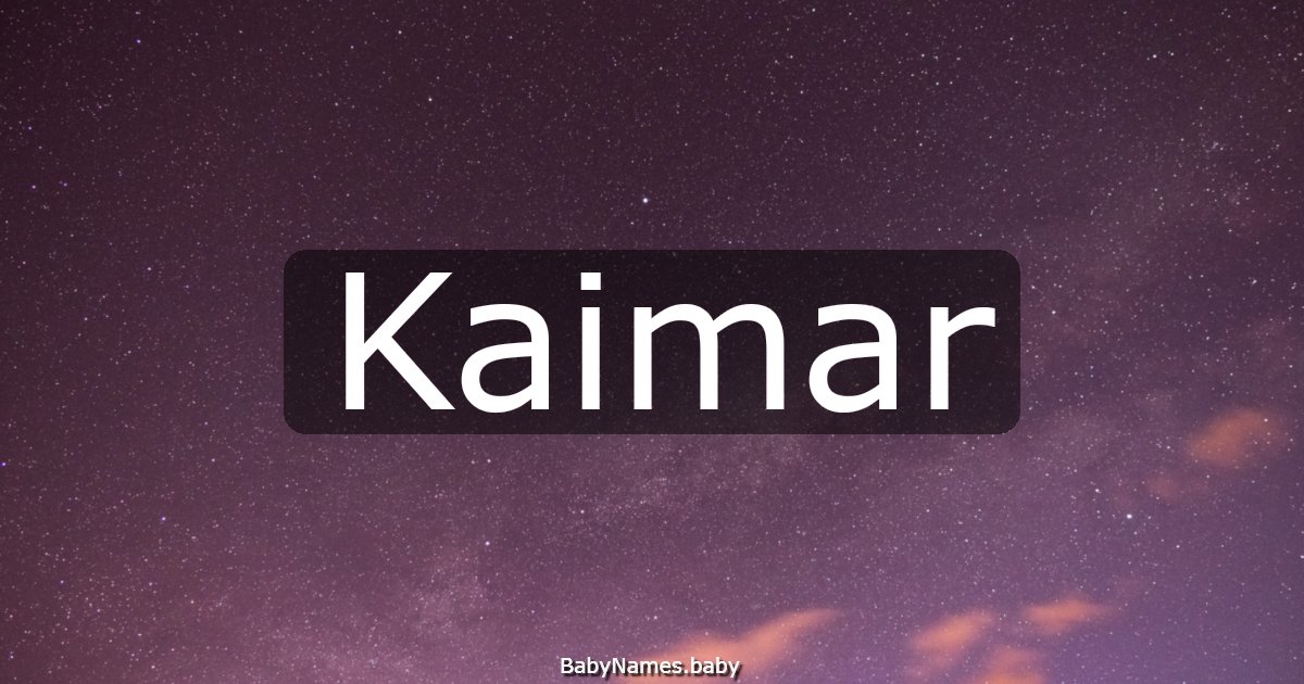 Kaimar