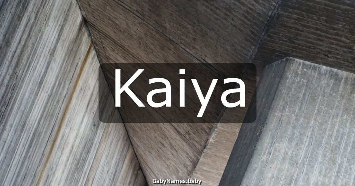 Kaiya