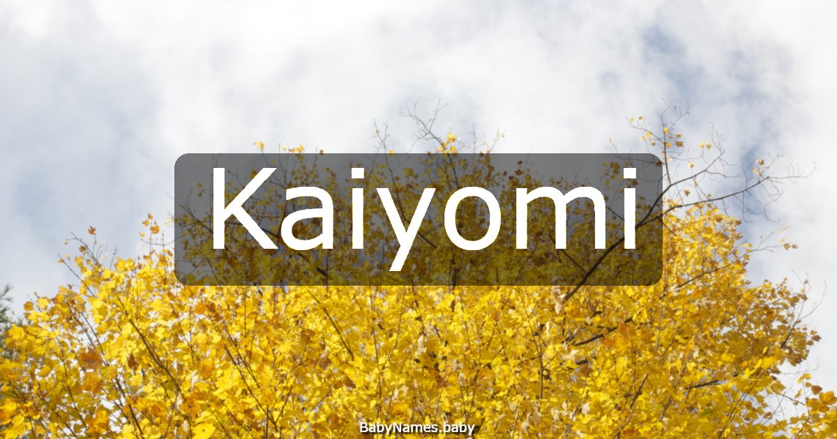 Kaiyomi
