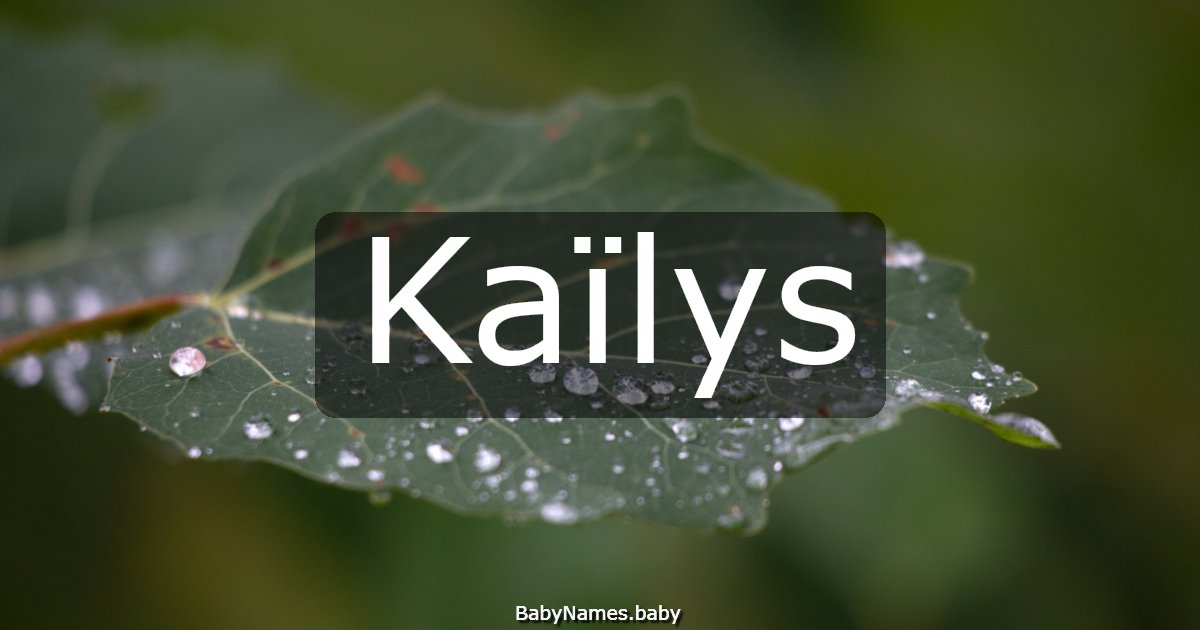 Kaïlys