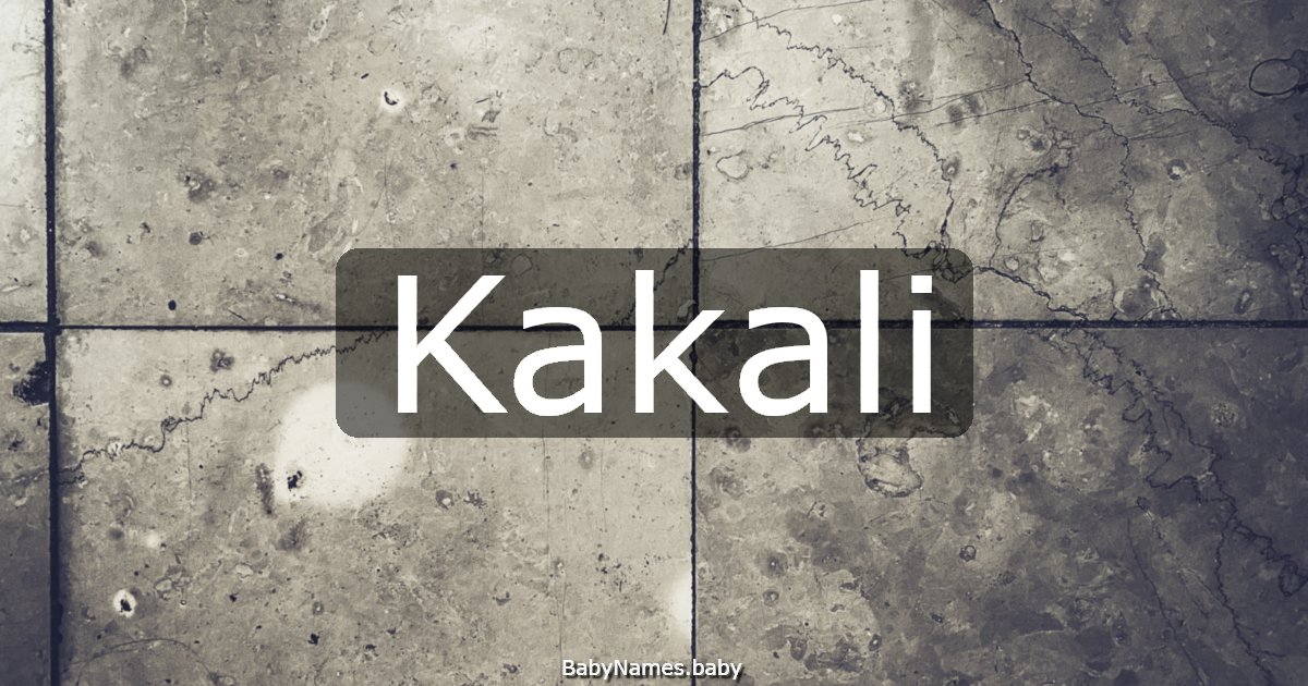 Kakali