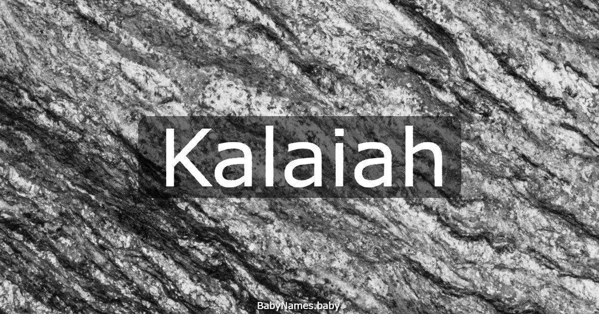 Kalaiah