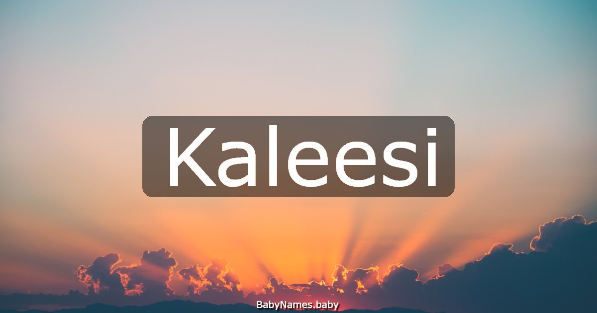Kaleesi