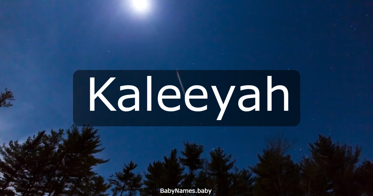 Kaleeyah