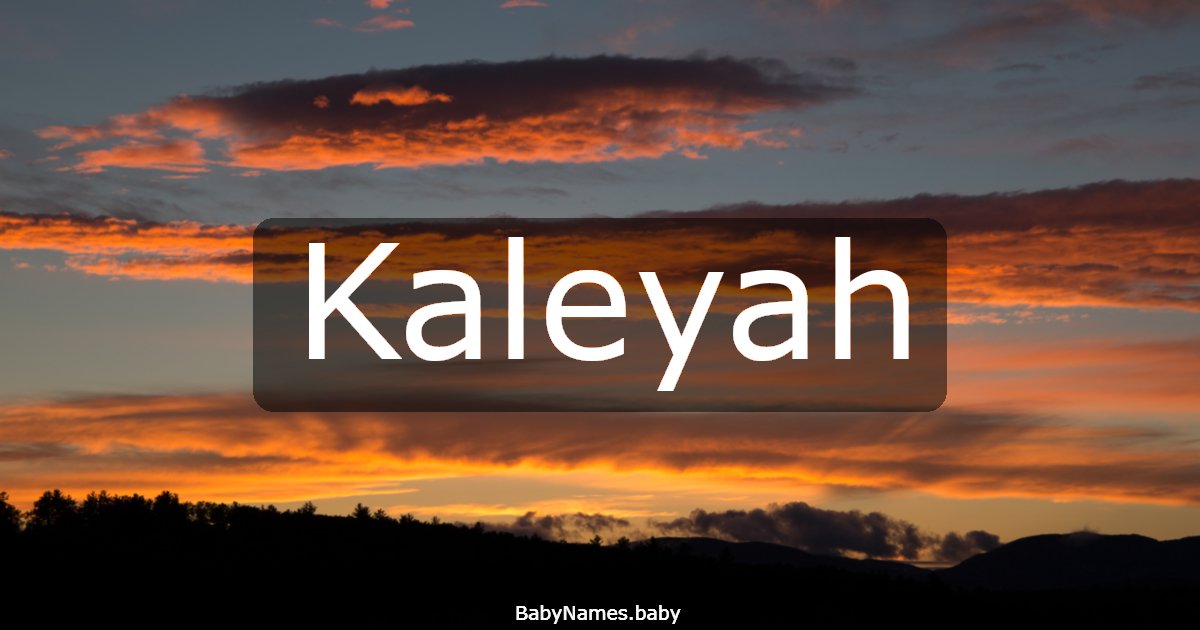 Kaleyah