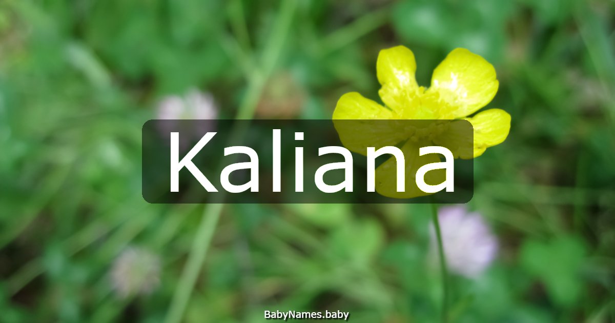 Kaliana