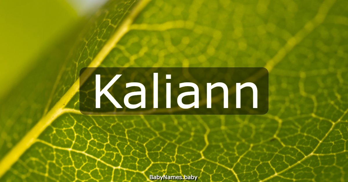 Kaliann