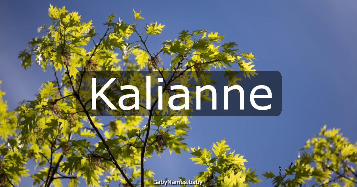 Kalianne