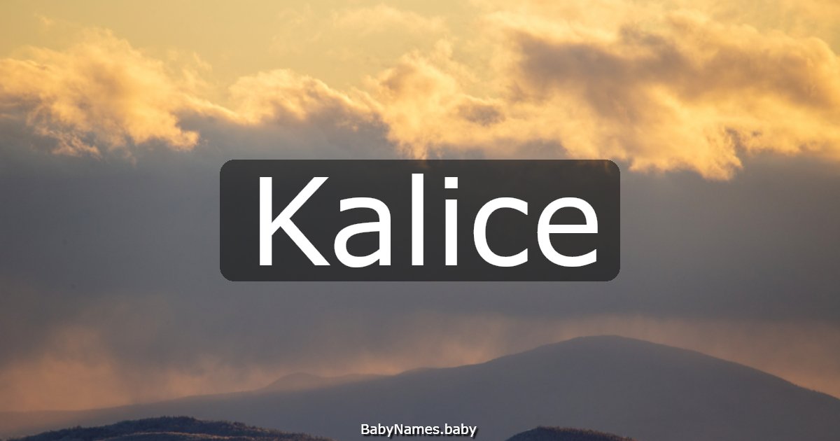 Kalice