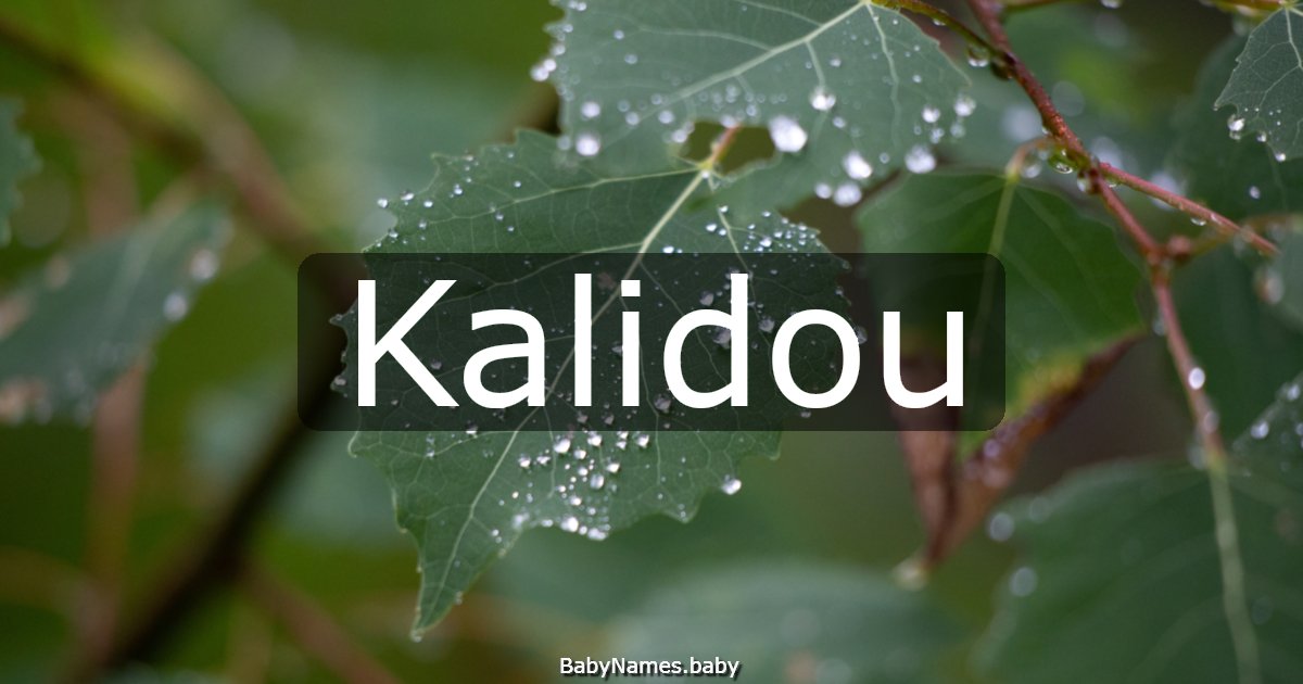Kalidou
