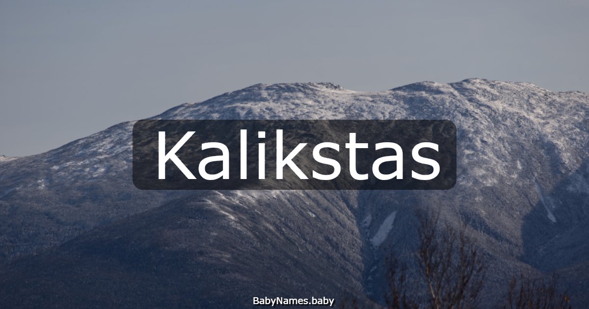 Kalikstas