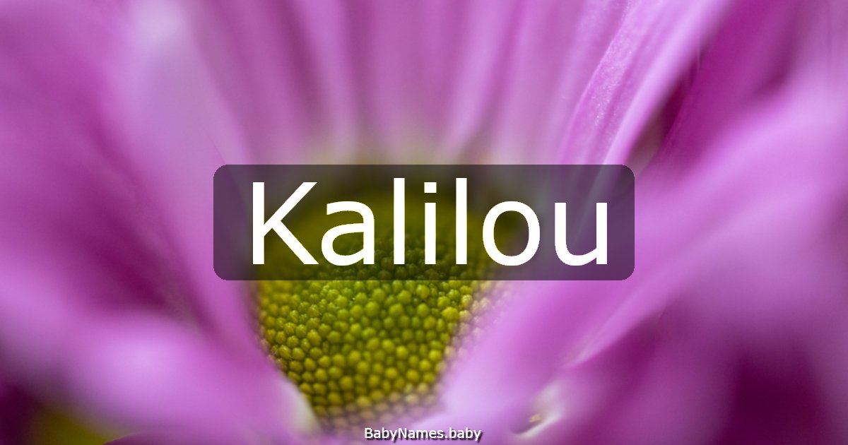 Kalilou