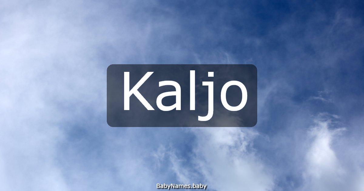 Kaljo
