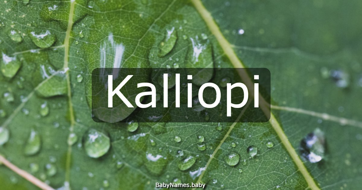 Kalliopi