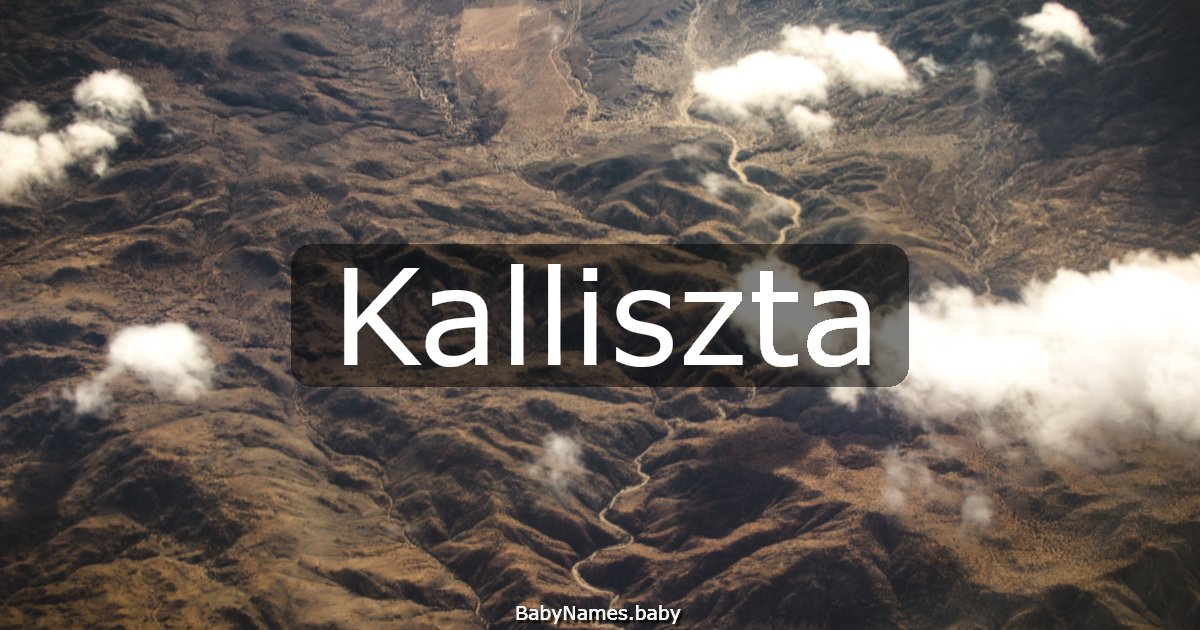 Kalliszta