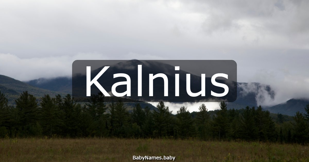 Kalnius