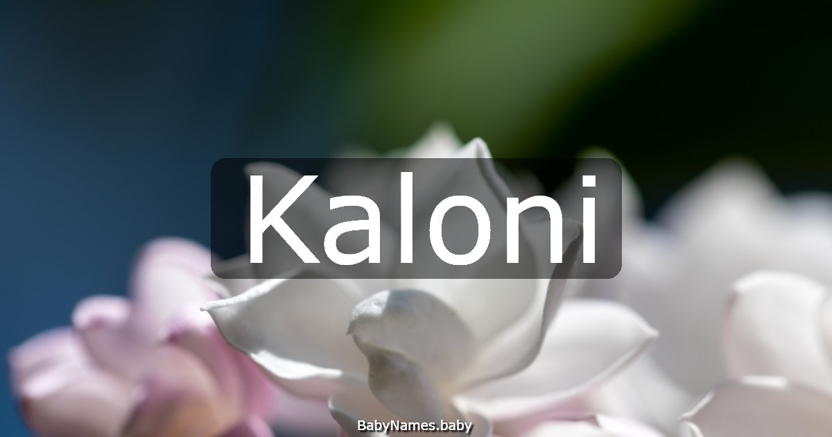 Kaloni