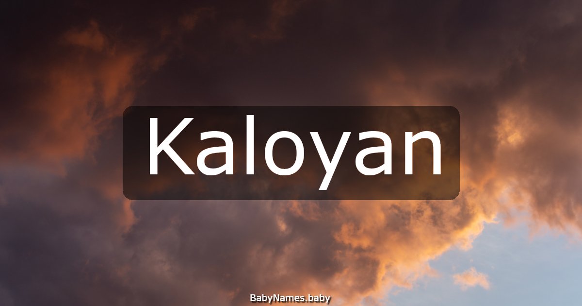 Kaloyan