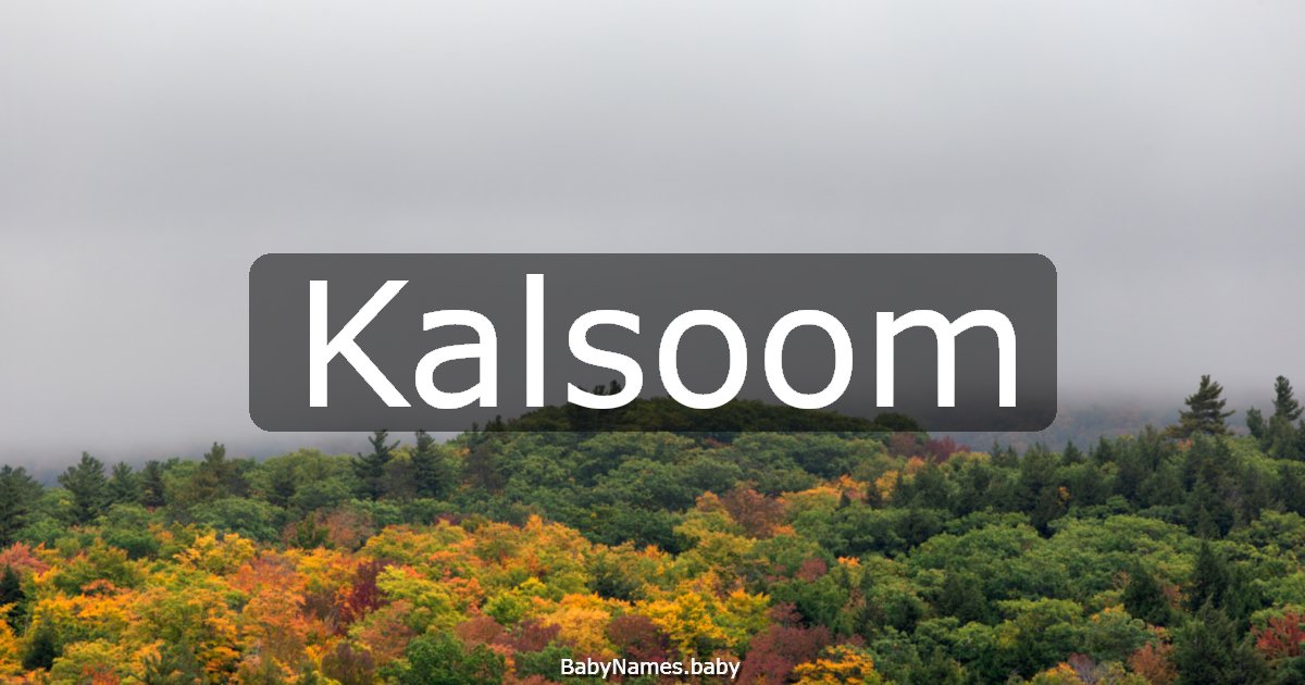 Kalsoom