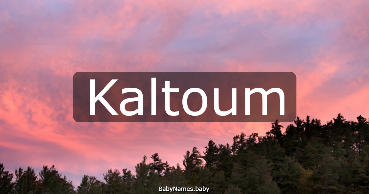Kaltoum