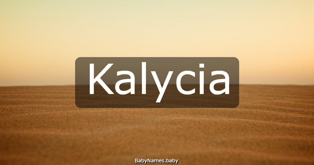 Kalycia