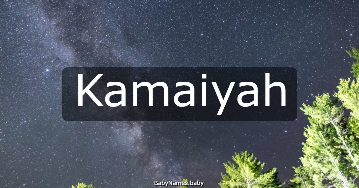 Kamaiyah