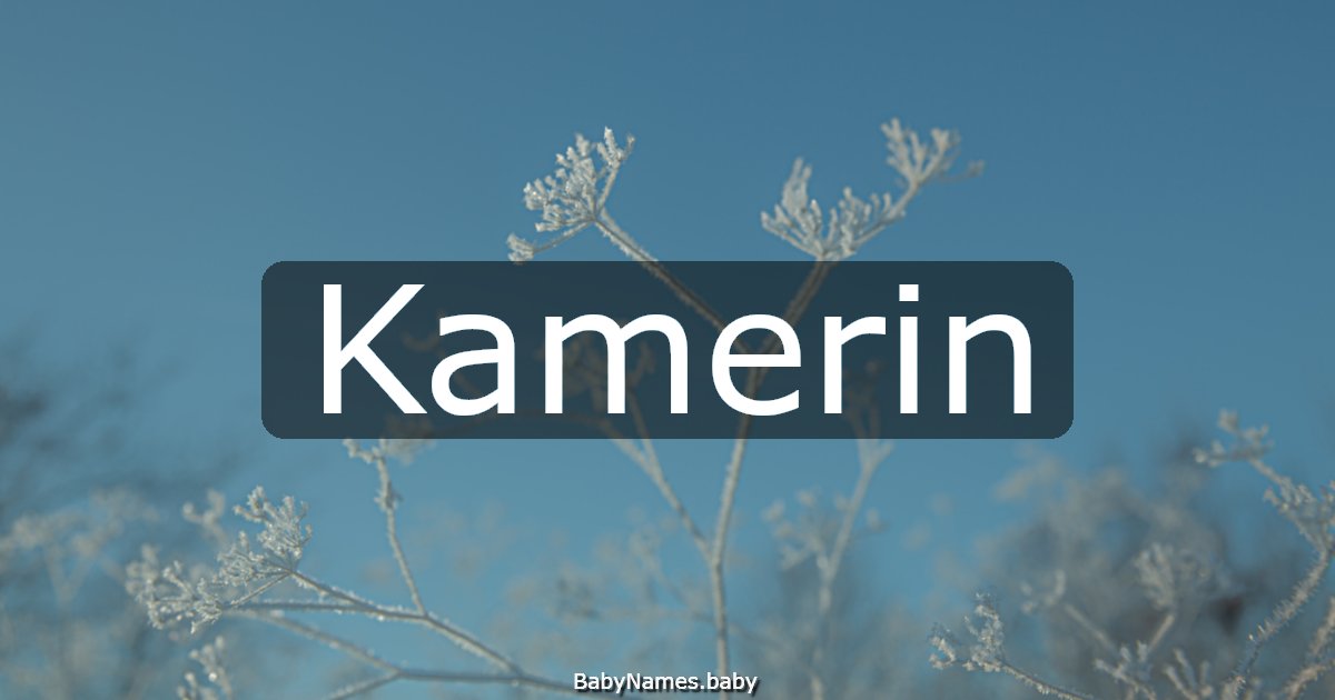 Kamerin