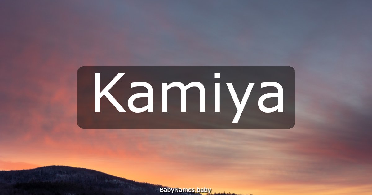 Kamiya
