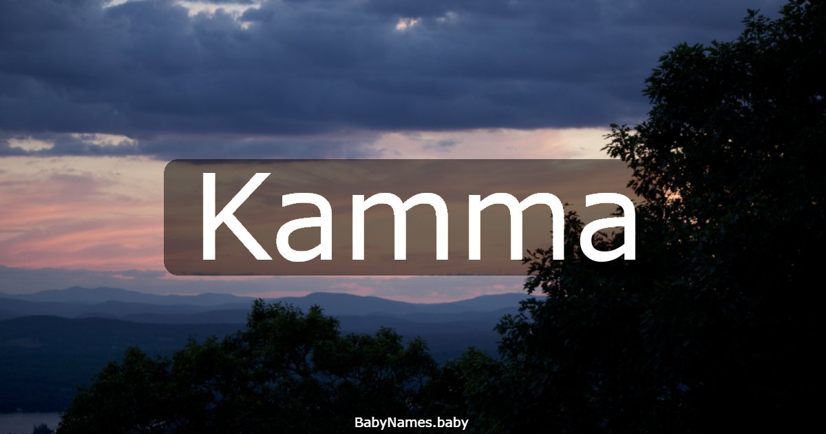 Kamma