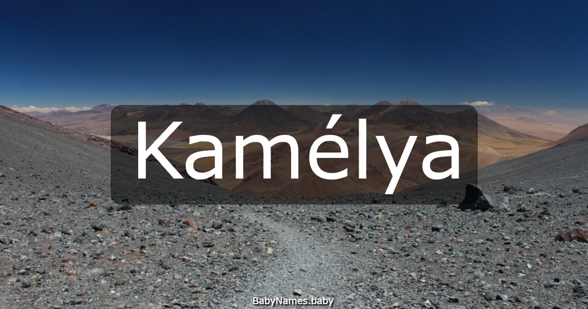 Kamélya