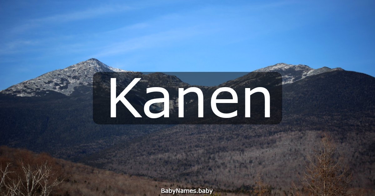 Kanen