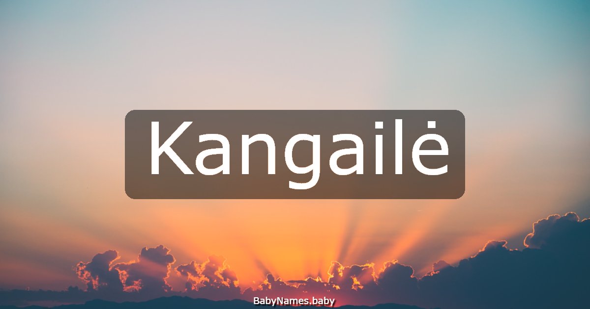 Kangailė