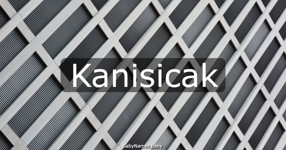 Kanisicak