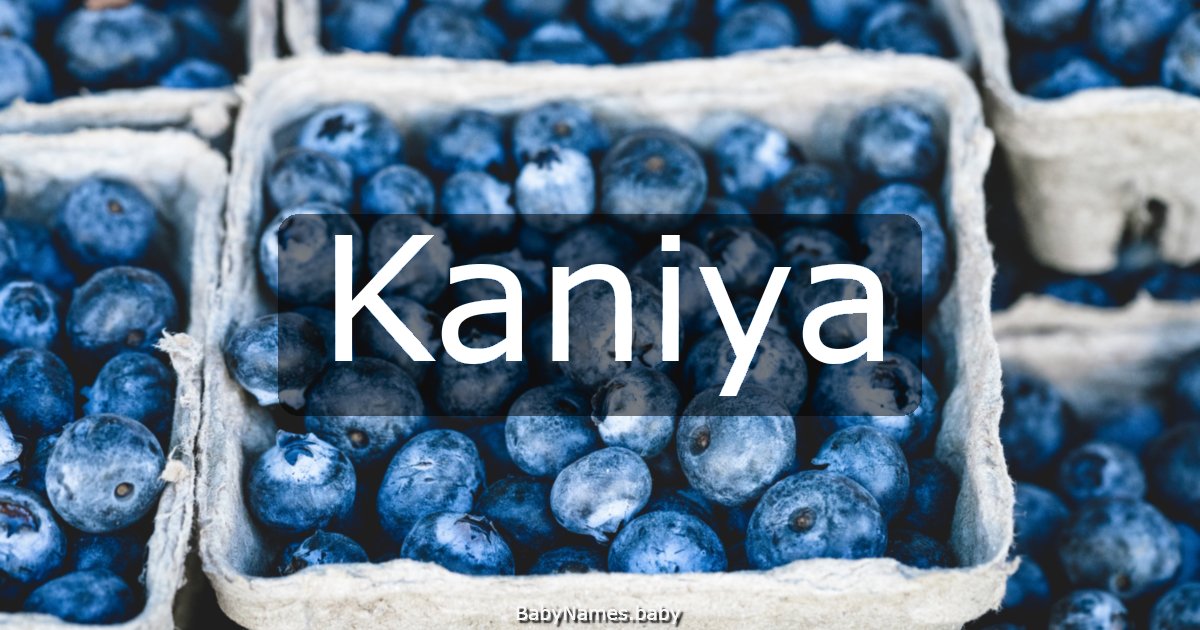 Kaniya
