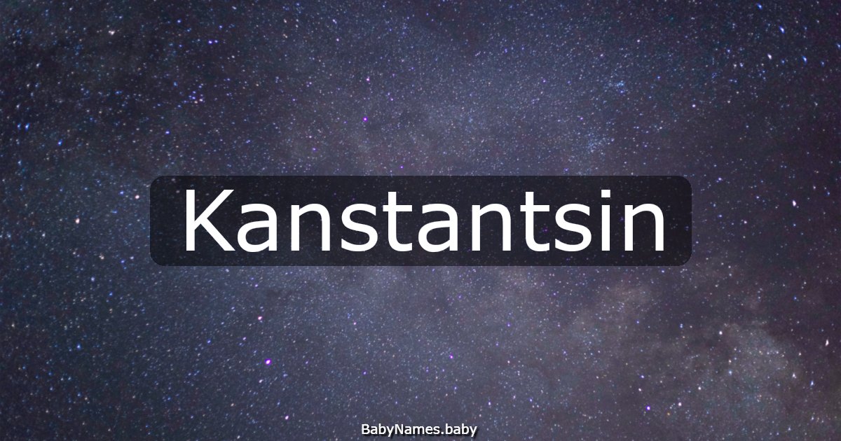 Kanstantsin