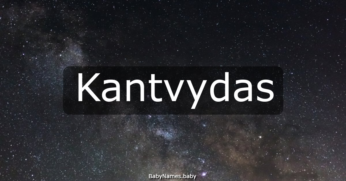 Kantvydas